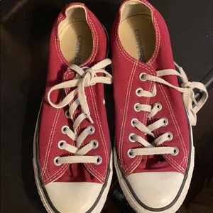 Marroon converses